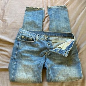 MNML mens bright light blue jeans